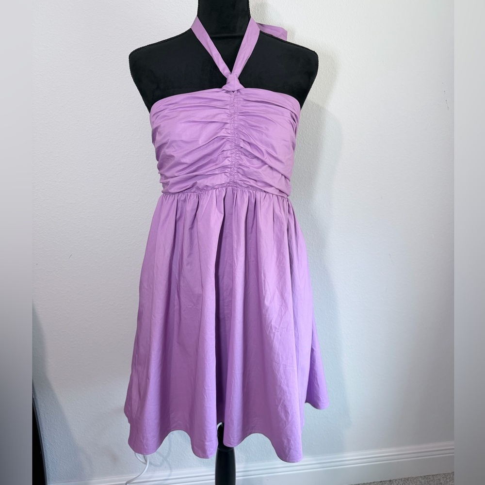 Endless Rose Ruched Halter Top Dress- Sold at Anthropology- Size M
